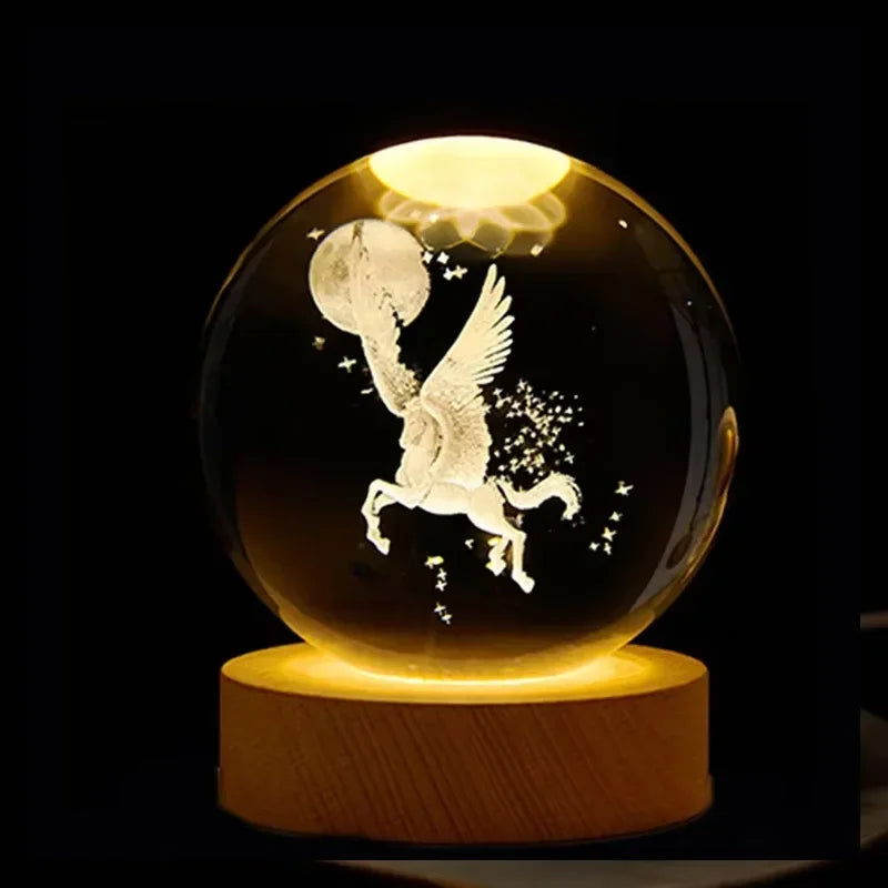 ✨ 3D Galaxy Crystal Lamp 🌌 – Mesmerizing Planetary Glow 🌙 for Your Home & Bedroom 🏡 ✨