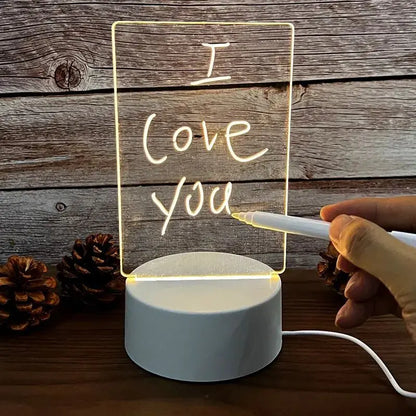 ✨ Creative LED Message Board Night Light – Customizable USB Lamp for Kids & Home Decor 💡🎨